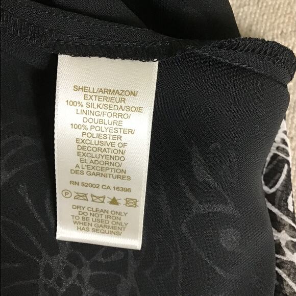 Sigrid Olsen Silk Fit & Flare Dress Sz. 8 EUC, Geometric floral Summer Dress - Picture 7 of 9